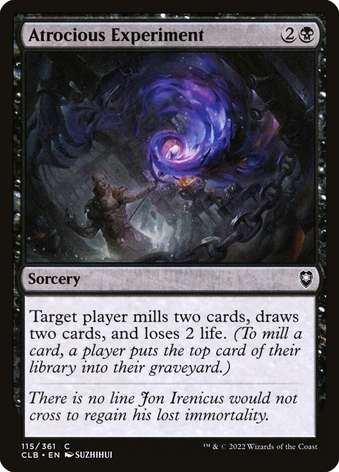 Atrocious Experiment Foil