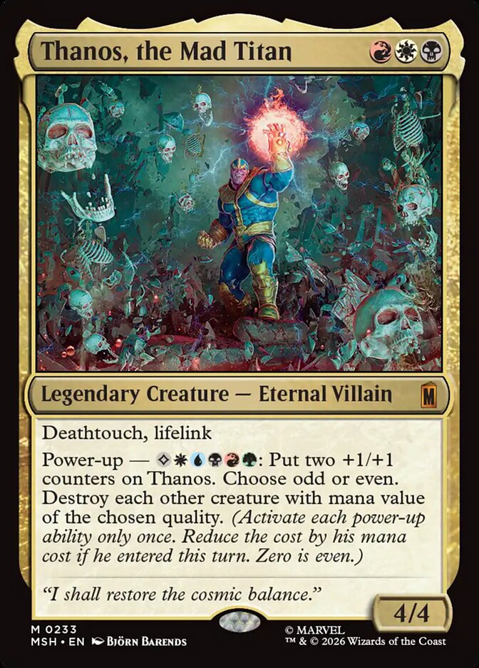 Thanos, the Mad Titan Foil