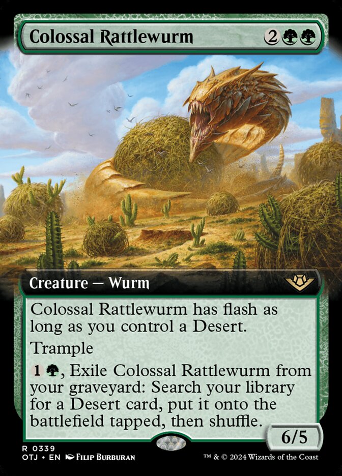 Colossal Rattlewurm Extended art