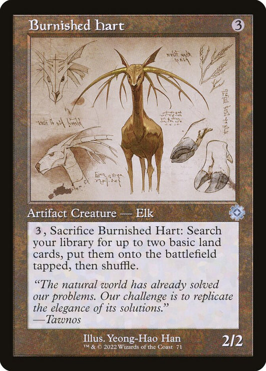 Burnished Hart Retro Frame