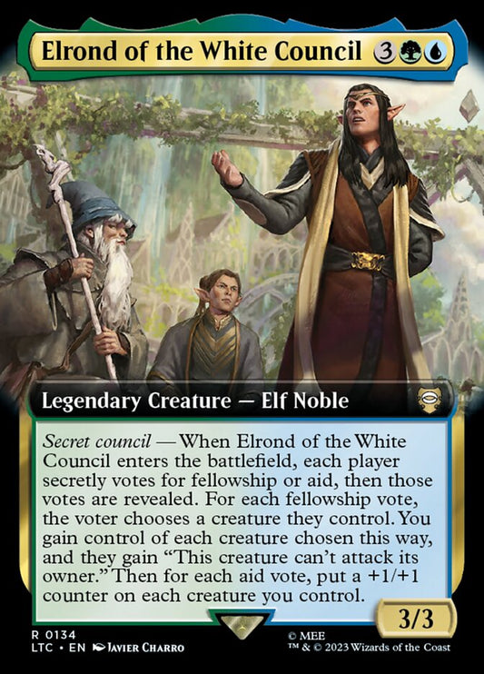 Elrond of the White Council Extended Art