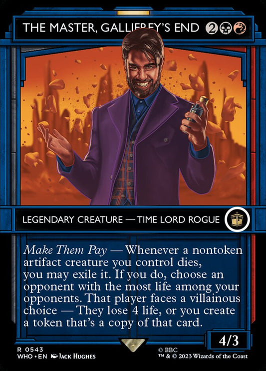 The Master, Gallifrey's End Showcase Foil