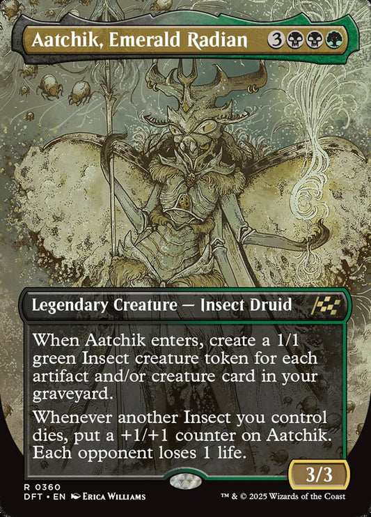 Aatchik, Emerald Radian Borderless Foil