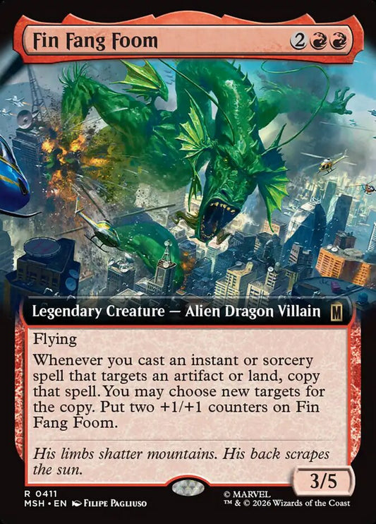 Fin Fang Foom Extended Art Foil