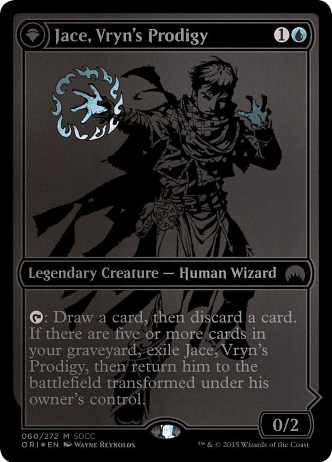 Jace, Vryn's Prodigy // Jace, Telepath Unbound Black Foil