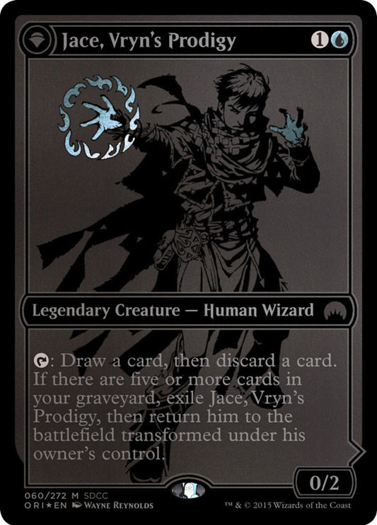 Jace, Vryn's Prodigy // Jace, Telepath Unbound Black Foil