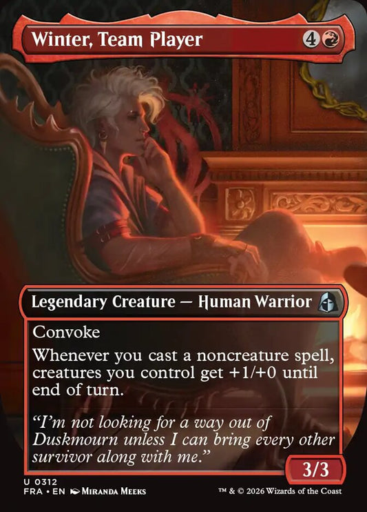 Winter, Team Player Borderless Echoed Foil