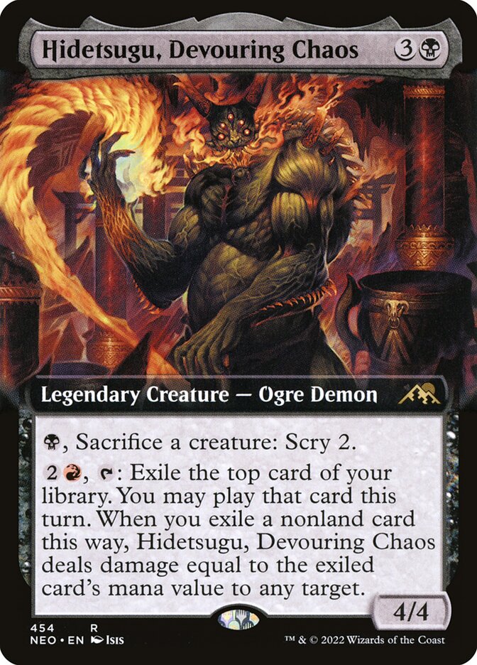 Hidetsugu, Devouring Chaos Extended Art Foil