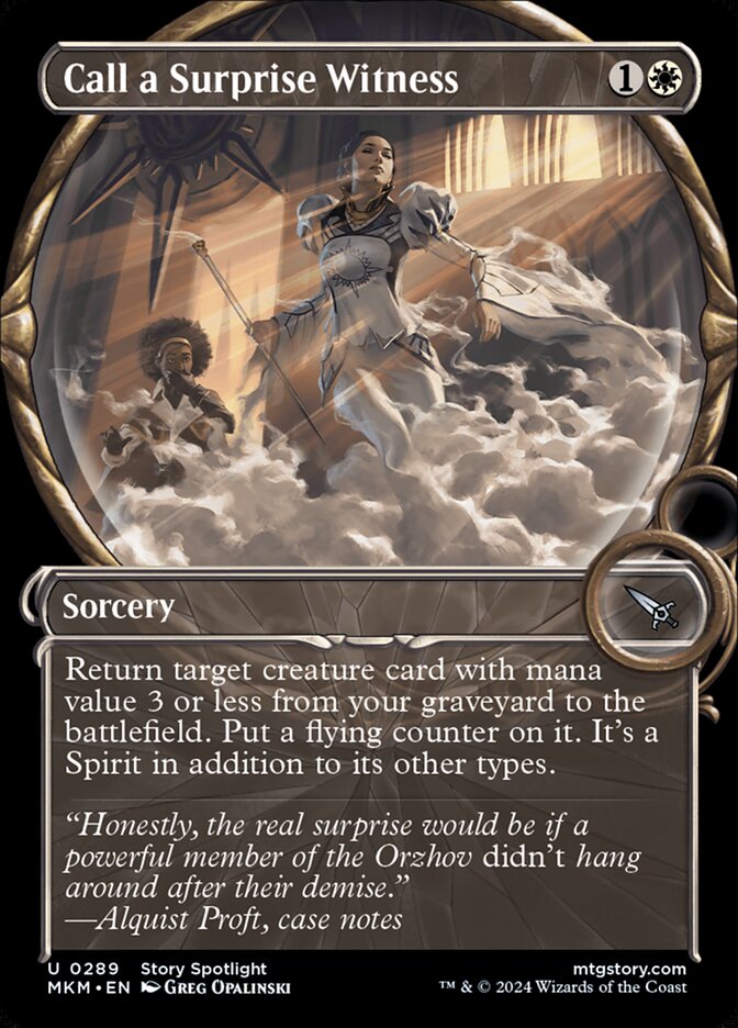 Call a Surprise Witness Showcase Foil