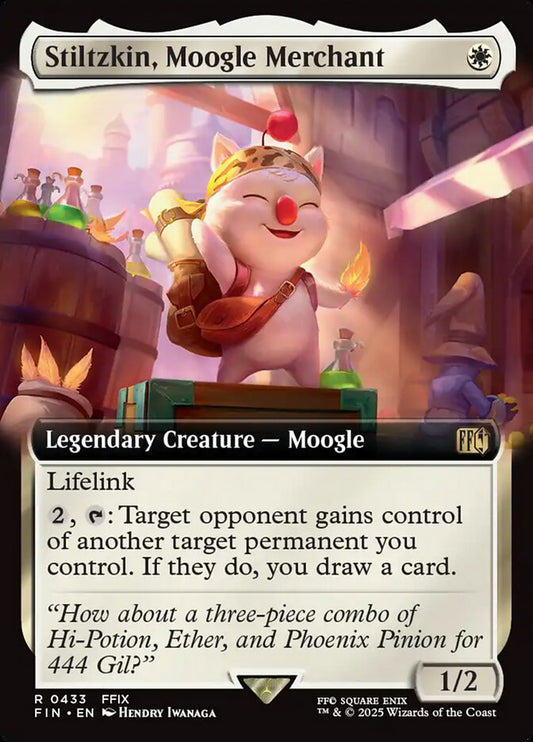Stiltzkin, Moogle Merchant Extended Art