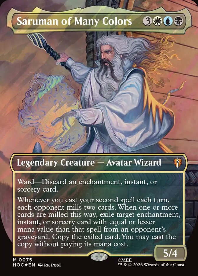 Saruman of Many Colors Classic Artist Surge Foil