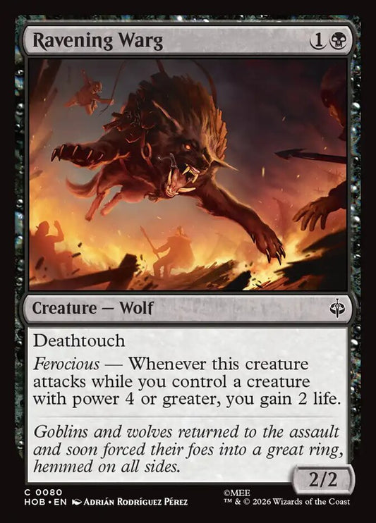 Ravening Warg Foil