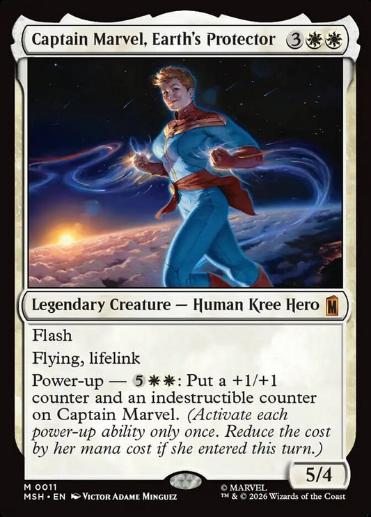 Captain Marvel, Earth's Protector Foil