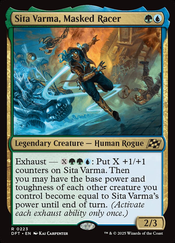 Sita Varma, Masked Racer Foil
