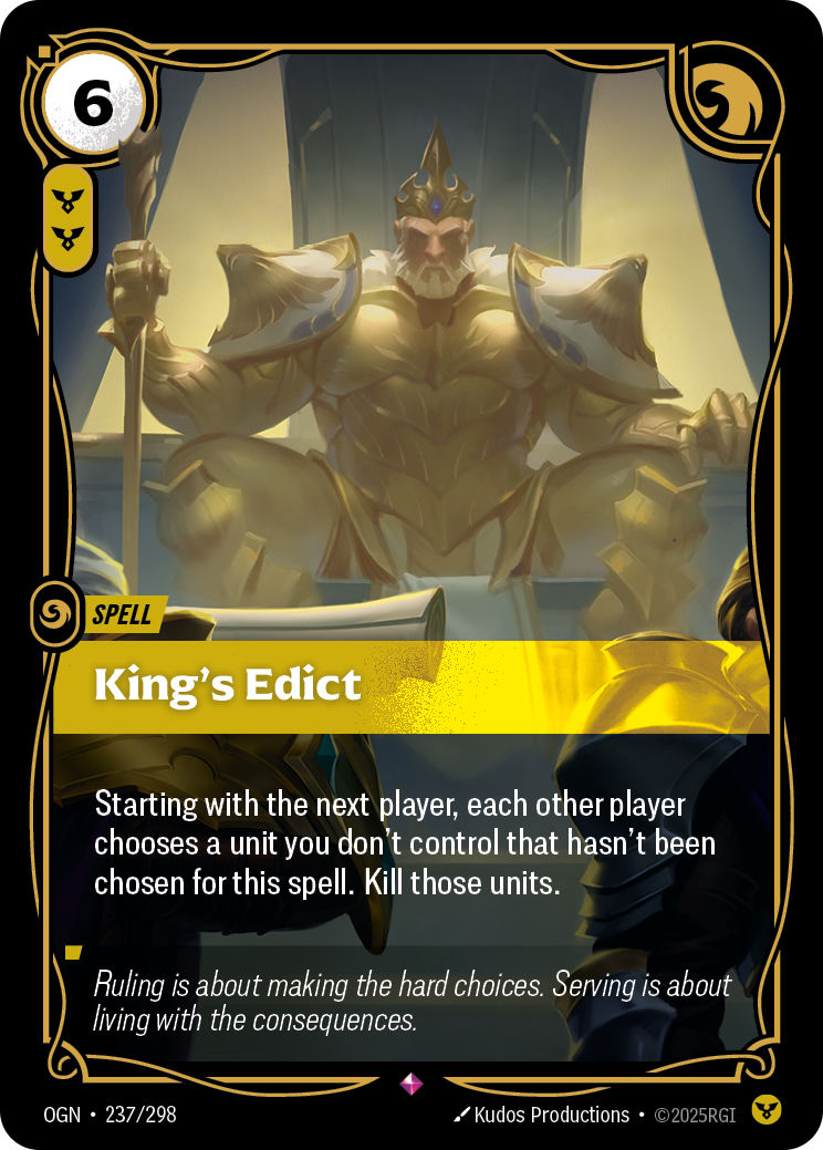 King's Edict Foil