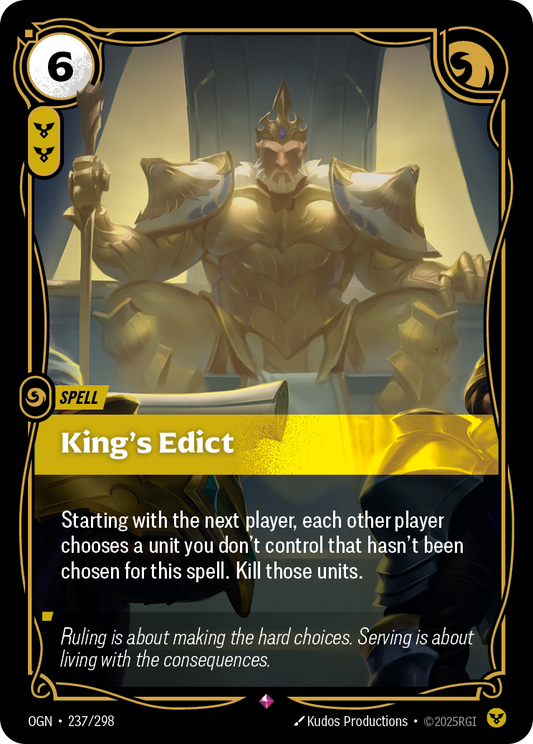 King's Edict Foil
