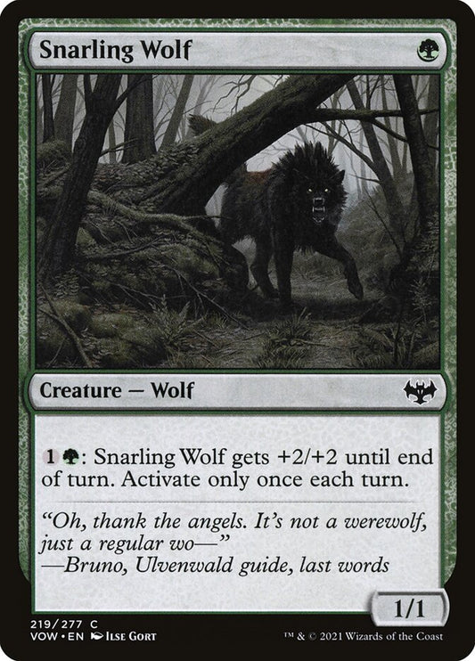 Snarling Wolf Foil