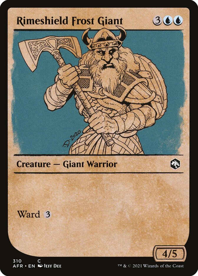Rimeshield Frost Giant Showcase Foil