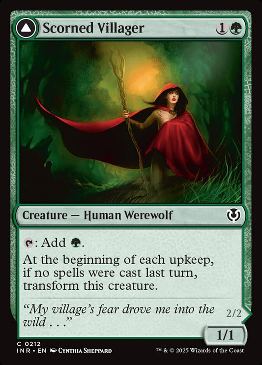 Scorned Villager // Moonscarred Werewolf Foil