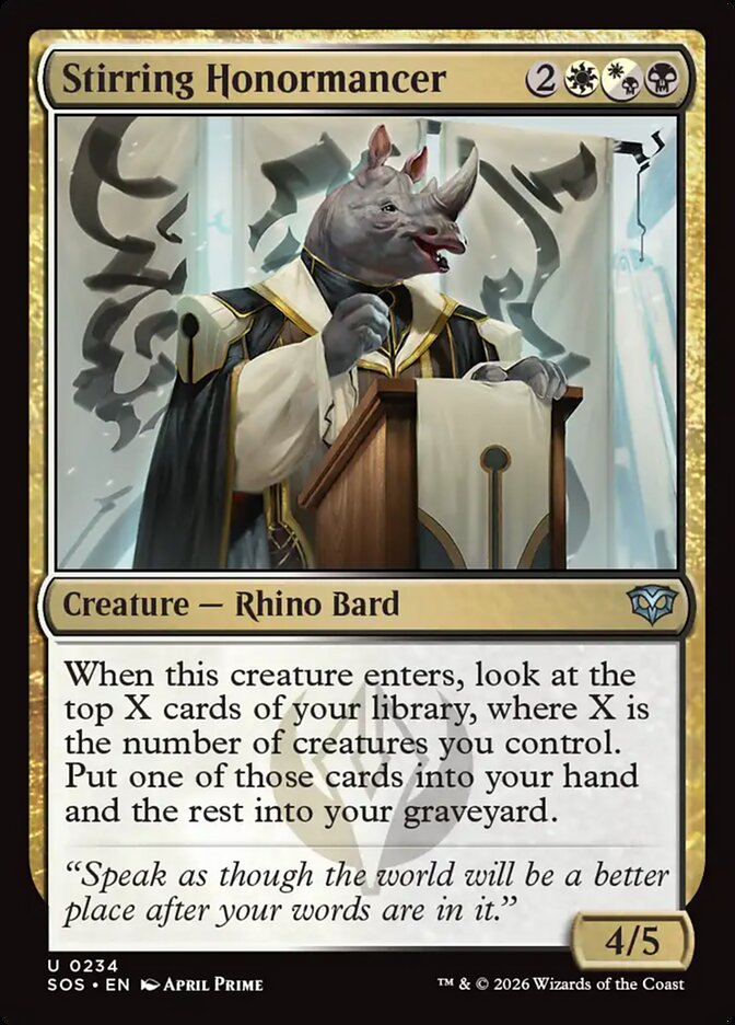 Stirring Honormancer Foil