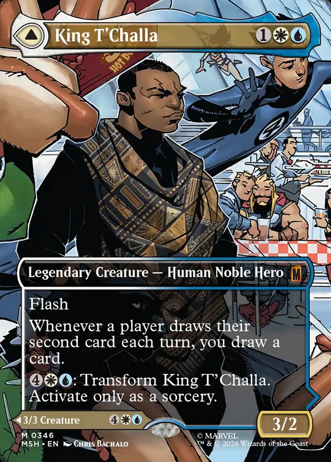 King T'Challa // Black Panther, Hope Enduring Borderless Scene Foil