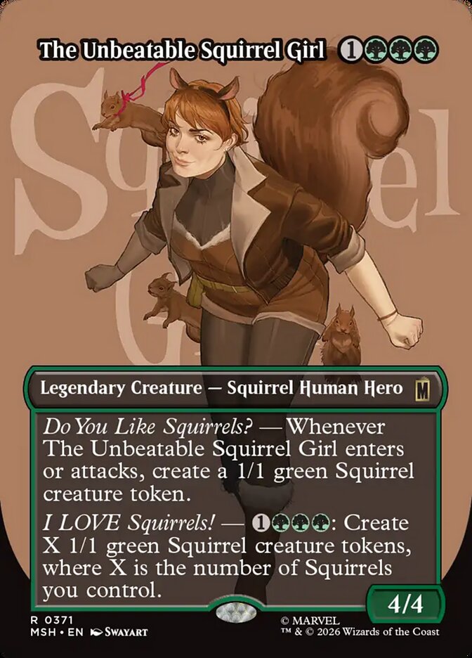 The Unbeatable Squirrel Girl Borderless Logo Foil