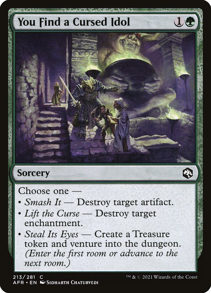 You Find a Cursed Idol Foil