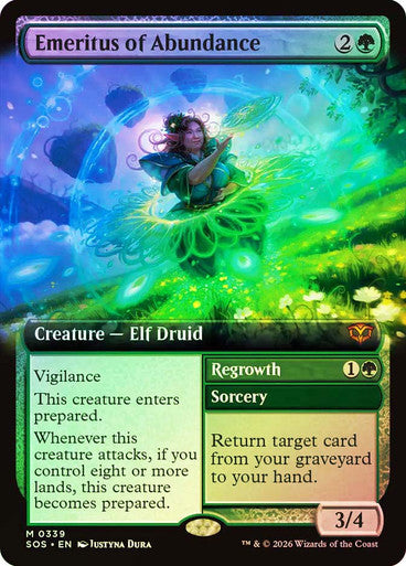 Emeritus of Abundance // Regrowth Extended Art Foil