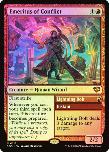 Emeritus of Conflict // Lightning Bolt Foil