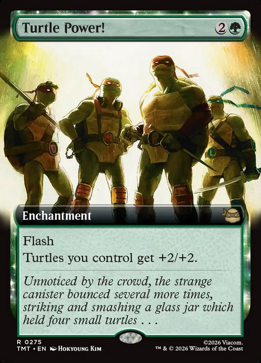Turtle Power! Extended Art Foil