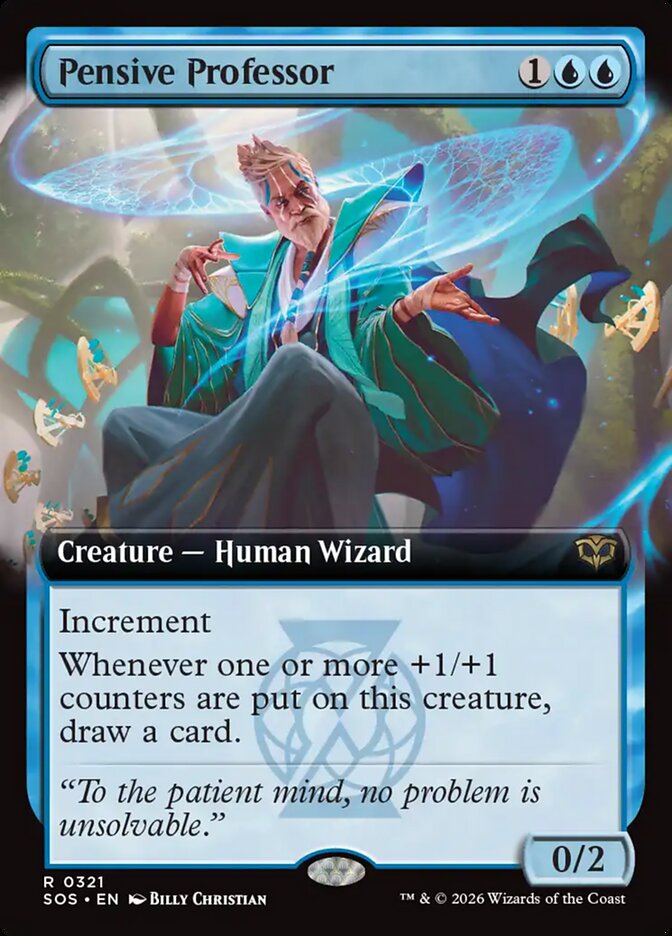 Pensive Professor Extended Art Foil