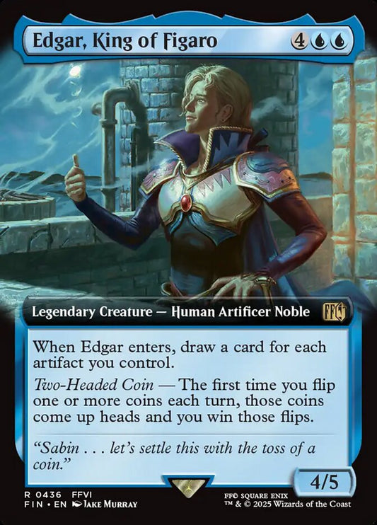 Edgar, King of Figaro Extended Art Foil