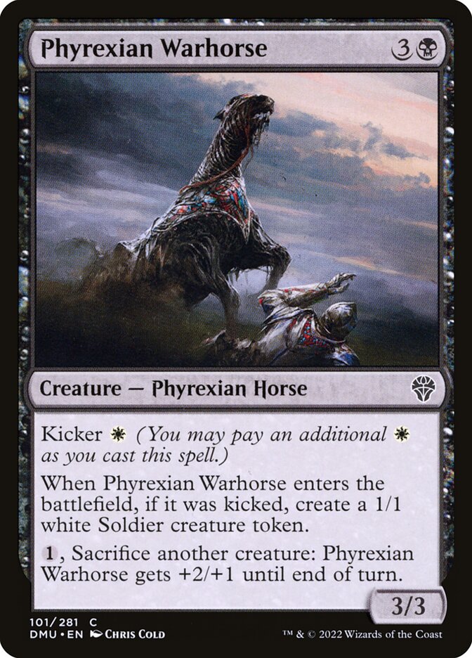 Phyrexian Warhorse Foil