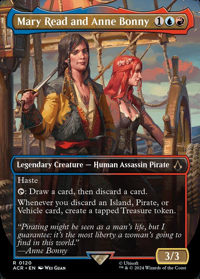 Mary Read and Anne Bonny Borderless Foil