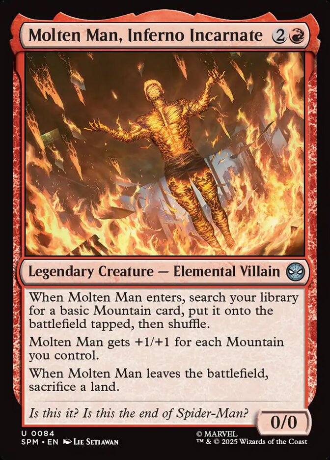 Molten Man, Inferno Incarnate Foil