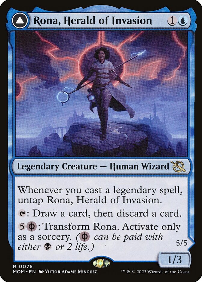 Rona, Herald of Invasion // Rona, Tolarian Obliterator Foil