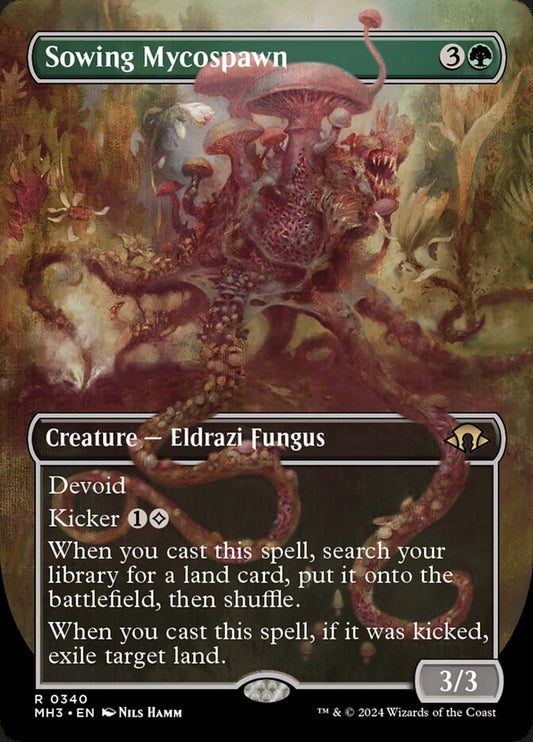 Sowing Mycospawn Borderless Foil