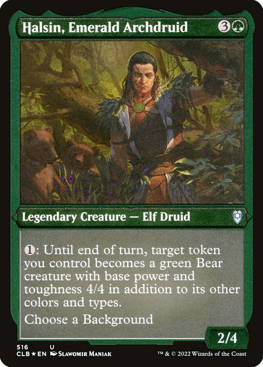 Halsin, Emerald Archdruid Etched Foil