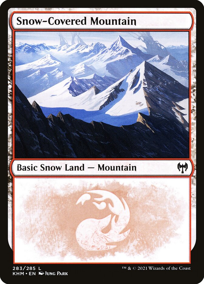 Snow-Covered Mountain Foil