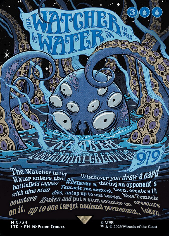 The Watcher in the Water Borderless Poster