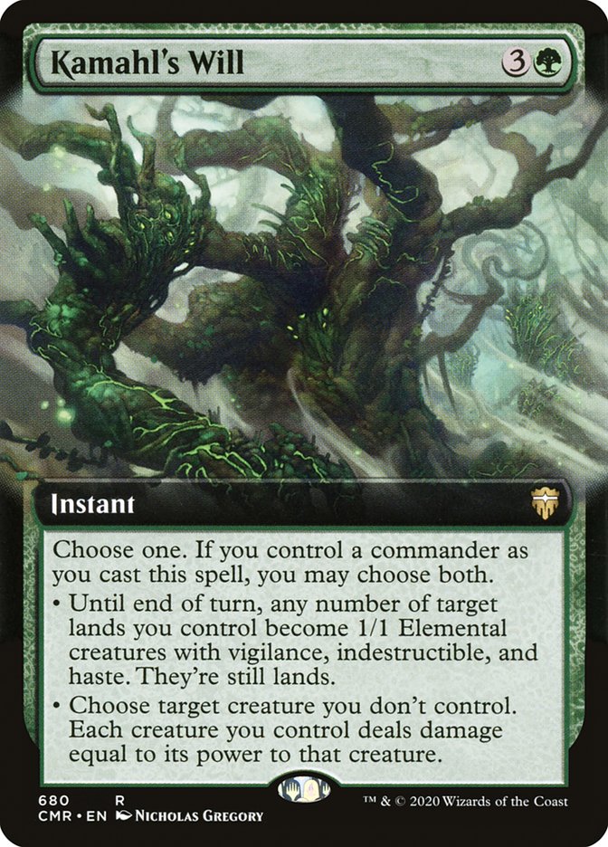 Kamahl's Will Extended Art Foil