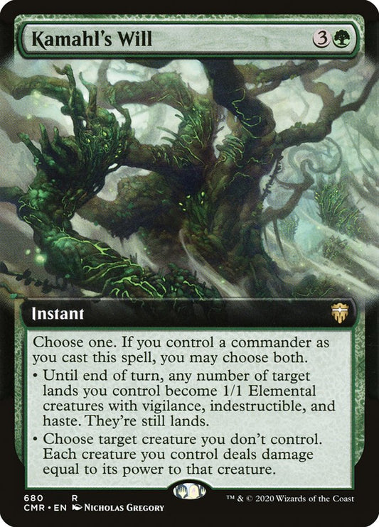 Kamahl's Will Extended Art Foil