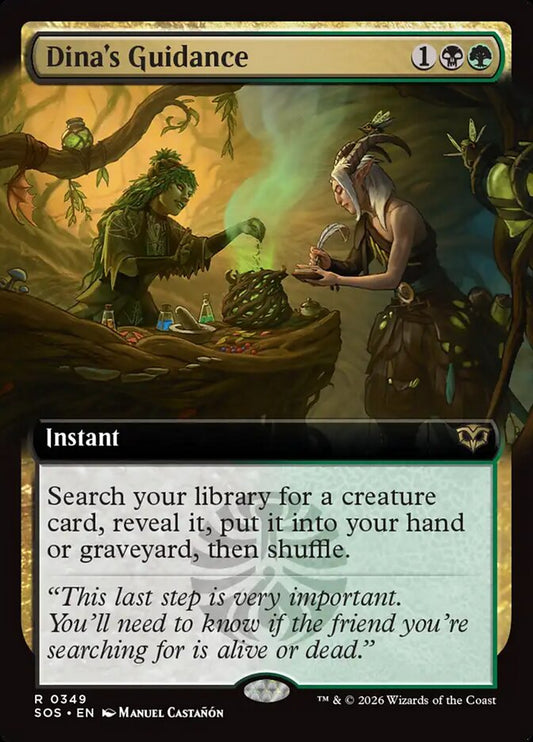 Dina's Guidance Extended Art Foil