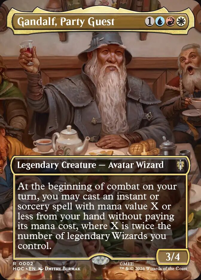 Gandalf, Party Guest Scene