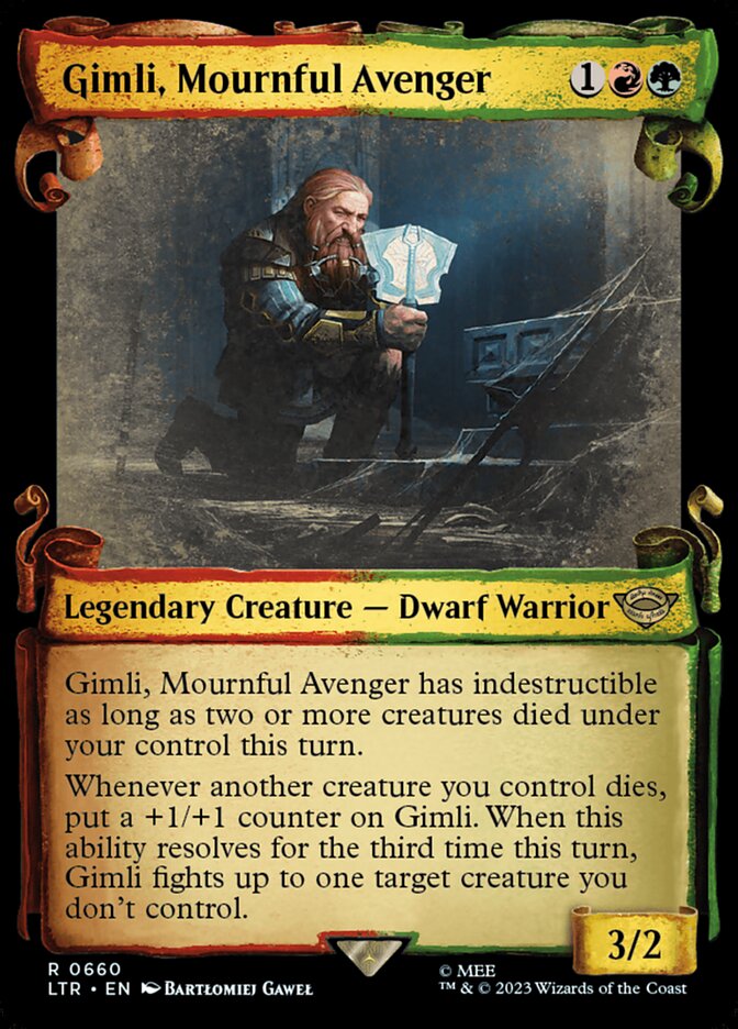 Gimli, Mournful Avenger Showcase