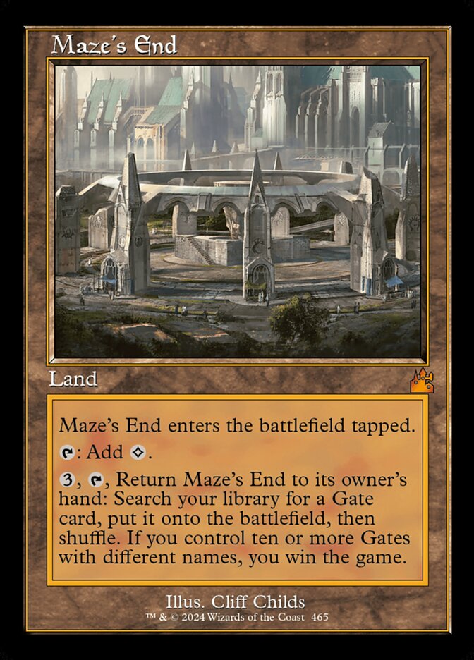 Maze's End Retro Frame