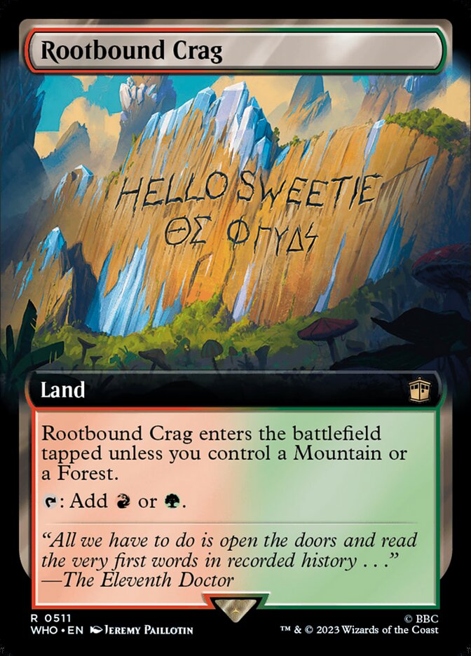 Rootbound Crag Extended Art Foil
