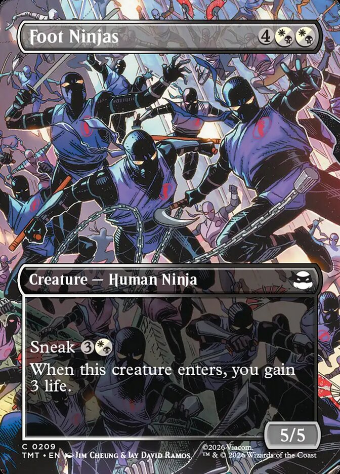 Foot Ninjas Borderless Scene Foil