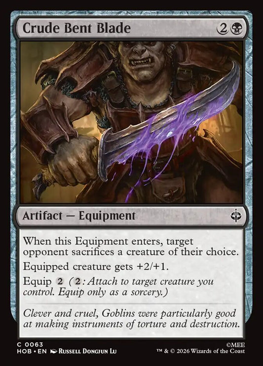 Crude Bent Blade Foil