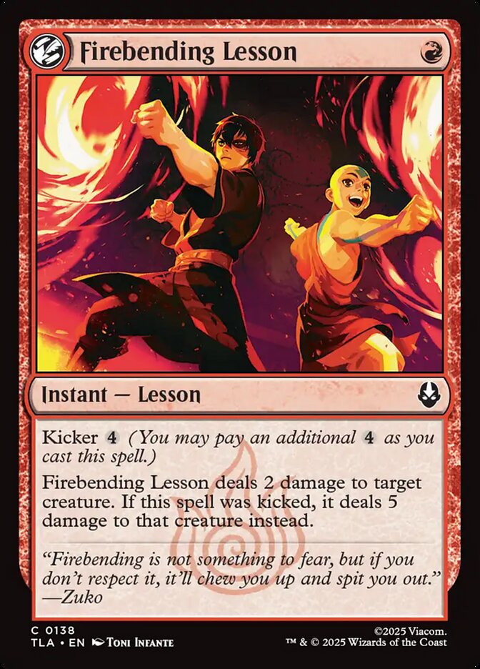 Firebending Lesson Foil